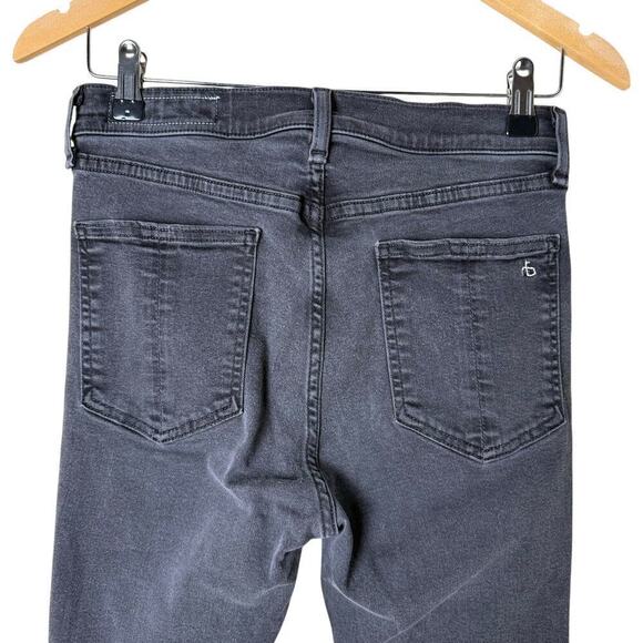 Rag & Bone High Rise Ankle Skinny Denim Jeans in Faded Black, Size 29‎ - Picture 11 of 13